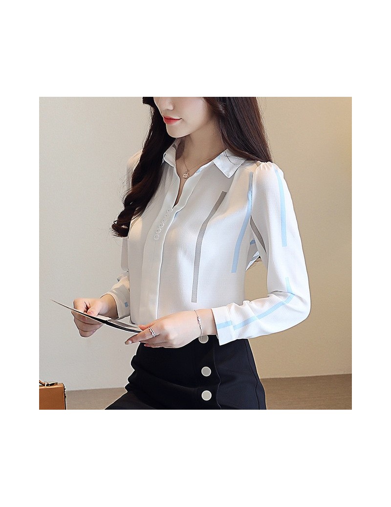 Blouses & Shirts fashion woman blouses 2019 spring long sleeve women shirts striped blouse shirt office work wear womens tops...