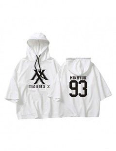 Hoodies & Sweatshirts KPOP Korean Hip Hop MONSTA X I.M WONHO MINHYUK Cotton Thin Three Quarter Hoodies Pullovers Hoode Sweats...