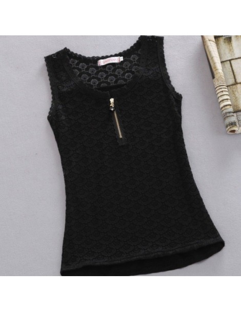 Tank Tops Tank Tops Summer Style Ladies Tube Tops White Lace Blouse Shirt 2017 S-XXXXL Fitness Hollow Out Sleeveless Tank Top...