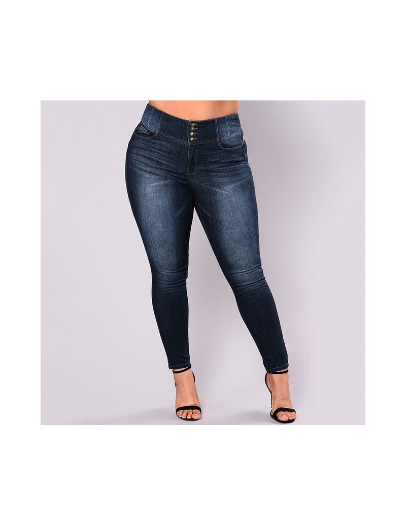 Jeans 5XL Plus Size Women Jeans Feminino Casual Push Up Denim Jeans Strech High Waist Winter Skinny Pants Slim Fit Bodycon Tr...