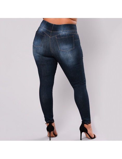Jeans 5XL Plus Size Women Jeans Feminino Casual Push Up Denim Jeans Strech High Waist Winter Skinny Pants Slim Fit Bodycon Tr...