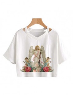 T-Shirts Michelangelo Cute Angel Tops YOU CAN'T SIT Letter T Shirt Funny Three Angel Graphic tops tee Women Tumblr Female New...