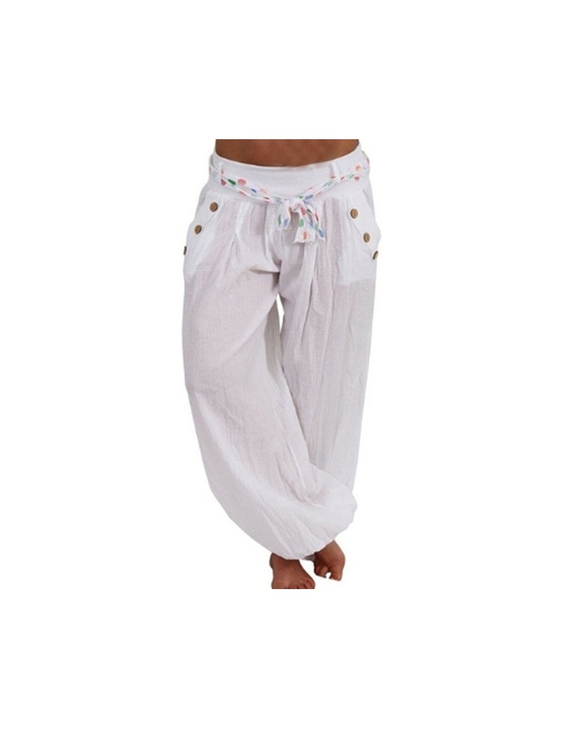 2019 Loose Hippie Aladdin Long Pants Women Solid Harem Trousers Casual Baggy Trousers Female Stretchy Pants - A2 - 434169496...