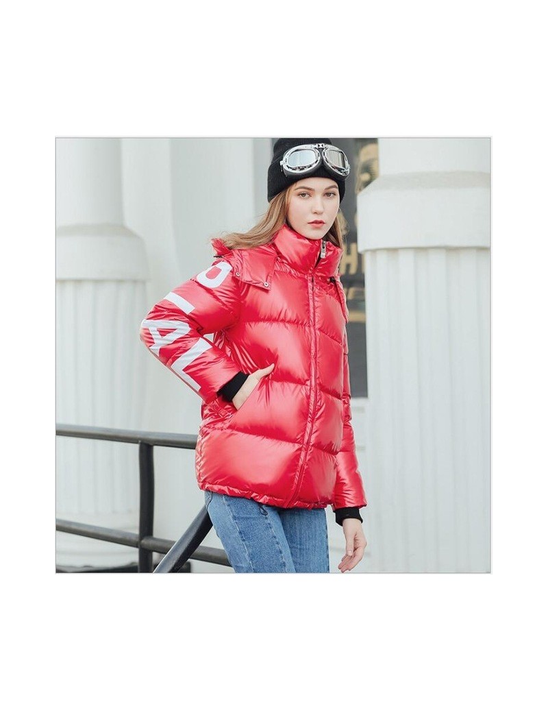 Autumn Winter Parka Women Coat 2019 Female Winter Jacket Women Parkas Warm Casual Thick Loose student Overcoat R263 - Red - ...
