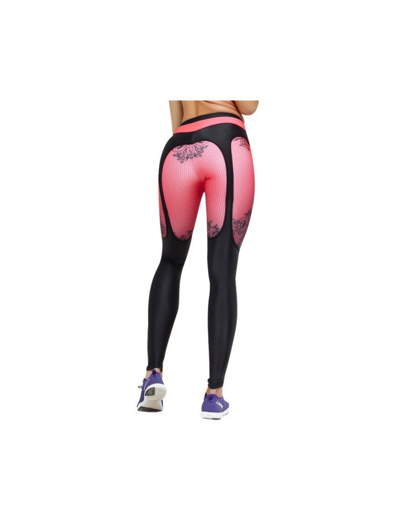 Leggings 2018 New Style push up leggings women sportswear plaid gradient color legging female pants bodybuilding fitness legg...