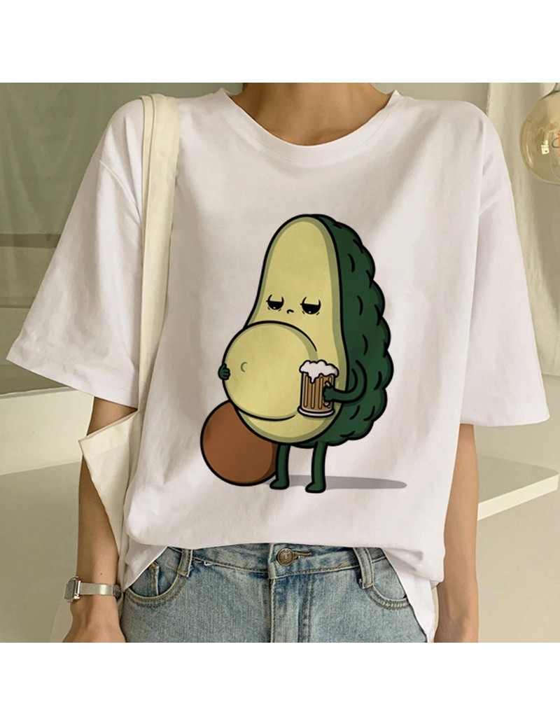 Cartoon Avocado Vegan Short Sleeve Cute T-shirt Womens Small Fresh ...