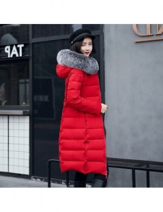 Parkas 2018 fur hooded Woman Winter Jacket Women's Coat Plus Size 3XL Padded long Parka Outwear for women Jaquata Feminina In...