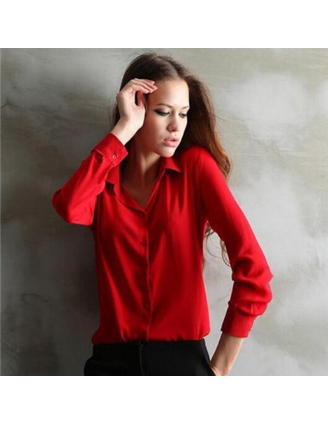 Blouses & Shirts 5 Colors Work Wear 2016 Women Shirt Chiffon Blusas Femininas Tops Elegant Ladies Formal Office Blouse Plus S...