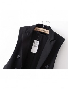 Vests & Waistcoats Long Vest Jacket Women Sleeveless Blazer Feminino Quilted Vests Famous Brand Veste Femme Fashion Button Ve...