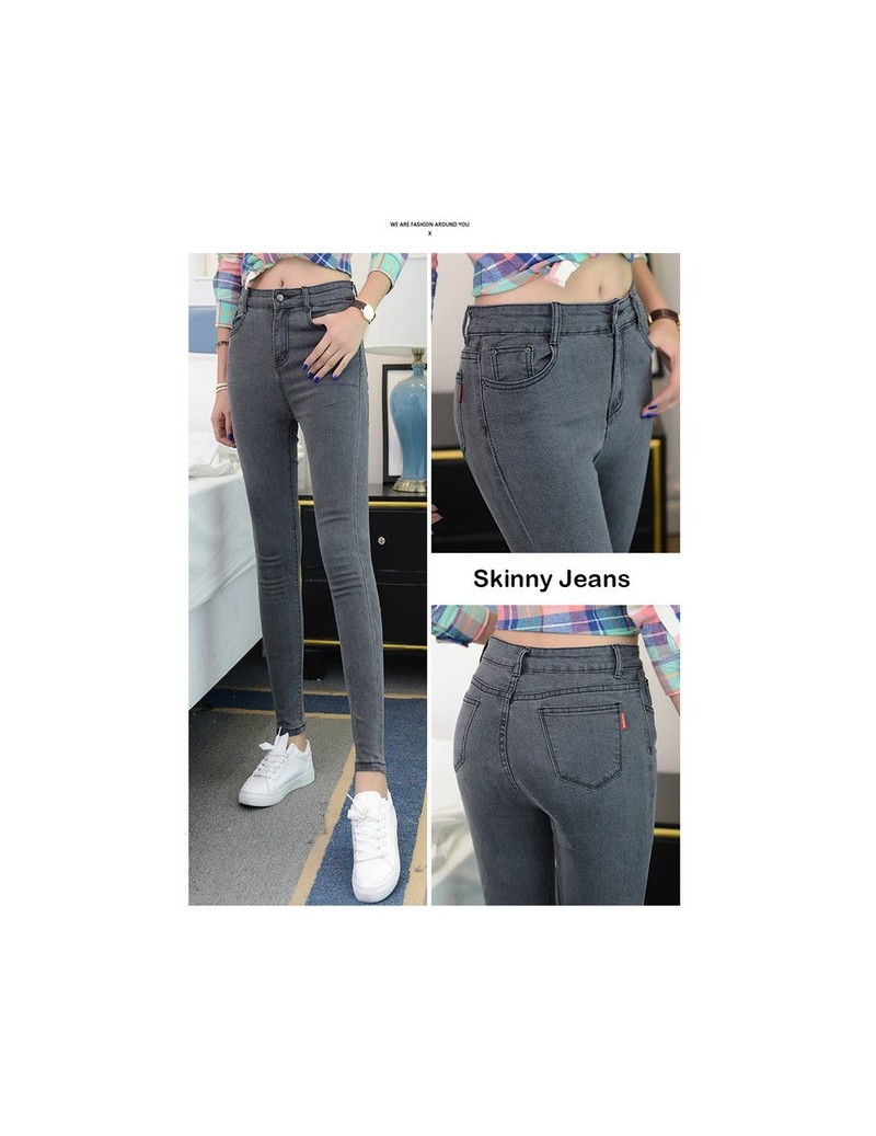 Jeans High Waist Women's Skinny Jeans 2018 New Fashion Fitted Denim Trousers Plus Size Vintage Stretch Jeans For Female Casua...