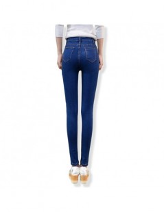 Jeans High Waist Women's Skinny Jeans 2018 New Fashion Fitted Denim Trousers Plus Size Vintage Stretch Jeans For Female Casua...