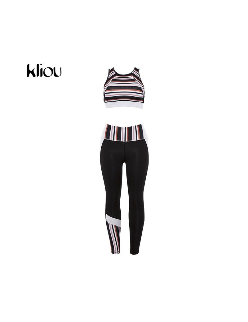 Women's Sets work out New fashion leggings pants two pieces sets suits women casual fitness suits cropped tops tanks and move...