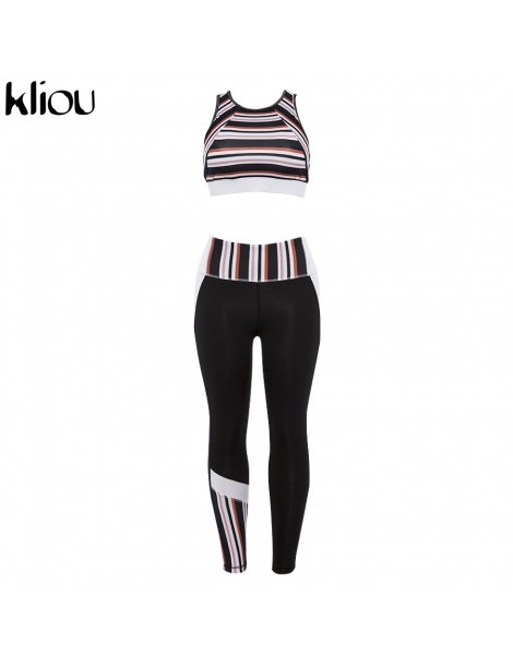 Women's Sets work out New fashion leggings pants two pieces sets suits women casual fitness suits cropped tops tanks and move...
