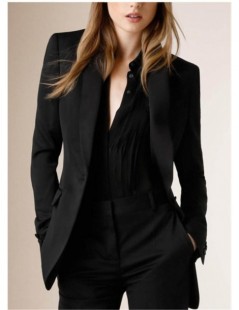 Pant Suits New Black Elegant Formal Work Wear Slim 2 PCS Sets Womens Business Suits Two Button Blazer Female Trousers Suit Of...