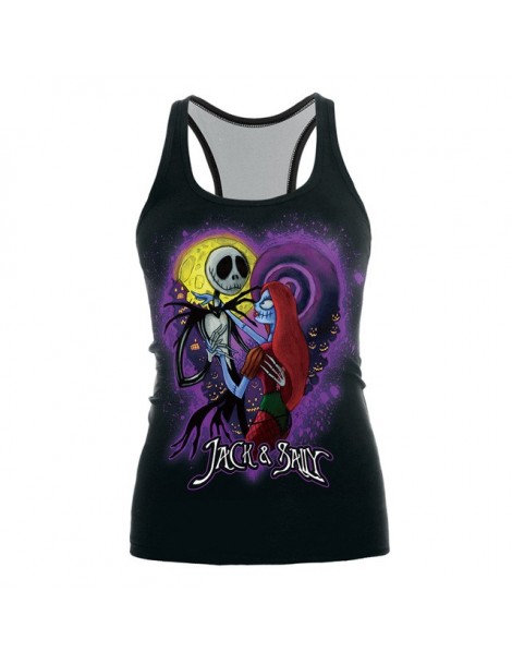 Tank Tops 2019 The Nightmare Before Christmas Tank Top for Women Corpse Bride Gothic Style Halloween Sleeveless Vest - WDBS10...