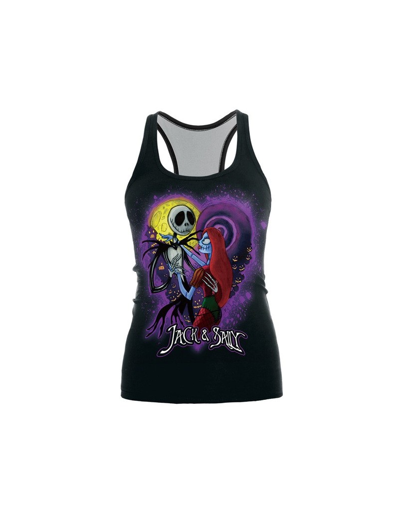 2019 The Nightmare Before Christmas Tank Top for Women Corpse Bride Gothic Style Halloween Sleeveless Vest - WDBS1006 - 4R39...