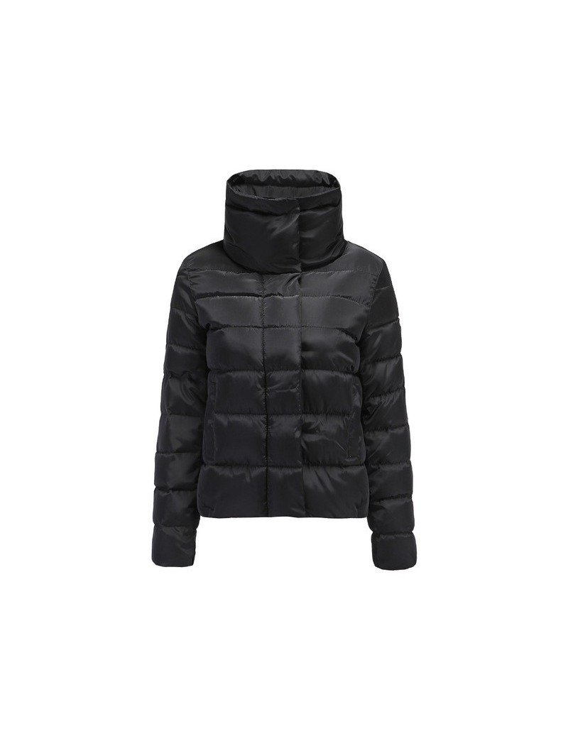 2018 New Autumn winter coat women Fashion Female Down jacket Women Parkas Casual Jackets warm Parka overcoat - Black - 42301...