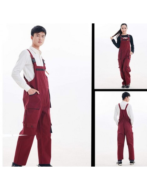 Jumpsuits 2018 Men&Women Bib Overalls Work Clothing Protective Coverall Repairman Strap Jumpsuits Working Uniforms Sleeveless...