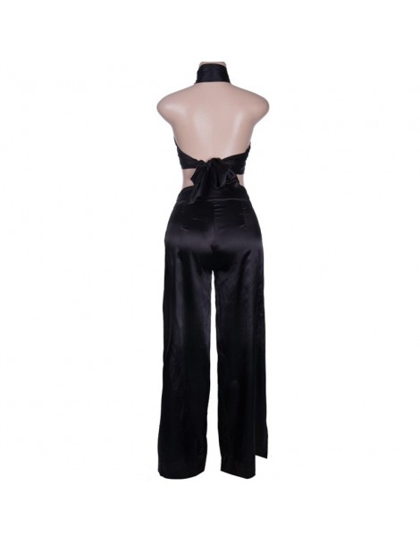 Women's Sets New Women Tracksuits Sexy Crop Top High Spliced Pants Clothes Set Bodycon Set Outfits Femme - 4F3077729230 $11.86