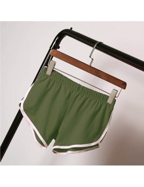 Shorts Summer Women Casual Shorts Cozy Multi Colors Breathable Elastic Waist Shorts Size S/M/L/XL/XXL/XXXL - Army Green - 433...