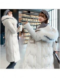 Parkas Plus size Winter Jacket Women Big Fur Collar Hooded coat female Warm Long Thicken Cotton parkas women 3XL Outwear R259...