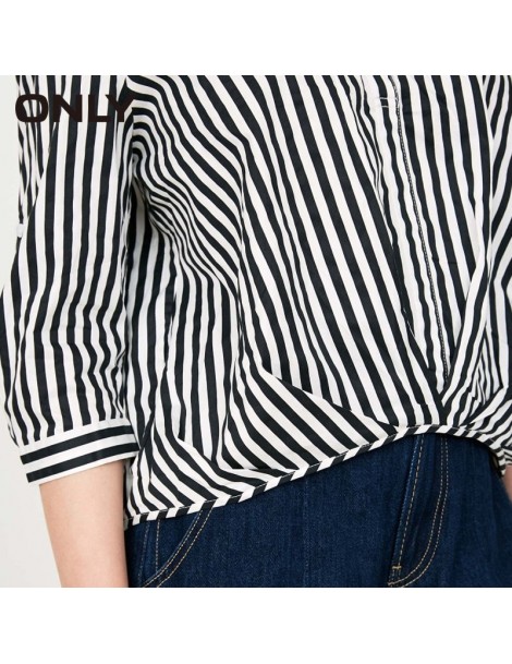 Blouses & Shirts summer women cotton v-neck shirt striped shirt blouse 118158520 - STRIPE - 4G4157034926 $10.60