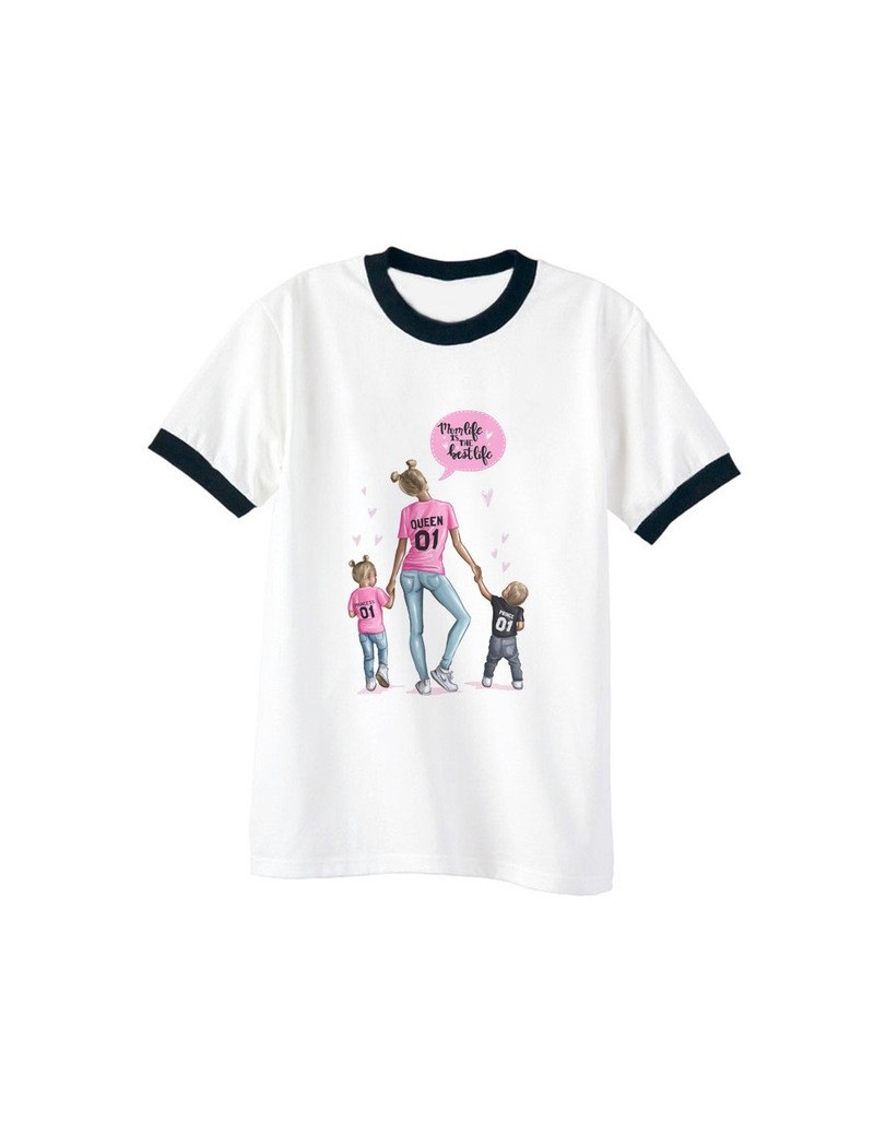 T-Shirts Mom Daughter Son Love Life Tee Shirt Femme Harajuku Streetwear Super Mama Ringer T Shirt Vintage Aesthetic Mother's ...