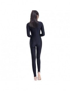 Jumpsuits Black V Neck Sexy Bodycon Jumpsuit Romper Long Sleeve Unitard for Women Zipper Jumpsuits Elegant Full Length Playsu...