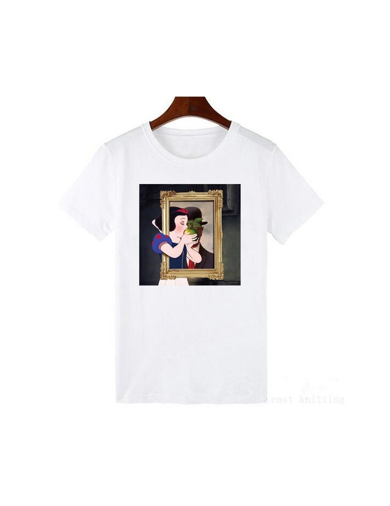 Women's Dark Snow White Harajuku T Shirt Funny Print Casual Short Sleeve Tshirt Girls Streetwear - 1024 - 4C4144489519-14