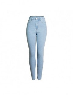 Jeans Light Blue Skinny Jeans Woman Autumn Spring Casual Pencil Denim Pants Ladies High Waist Slim Pants - Light blue - 4R302...