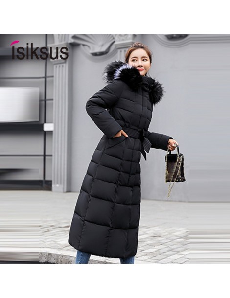 Parkas Padded Warm Down Jackets Womens Winter Plus Size Long Quilted Black Hooded Fur Coat Jacket 2018 Parkas for Women WP013...