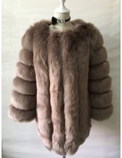 Faux Fur S-4XL Winter Luxury Faux Fox Fur Coat Slim Long Pink Red Blue Faux Fur Jacket Women Fake Fur Coats manteau fourrure ...