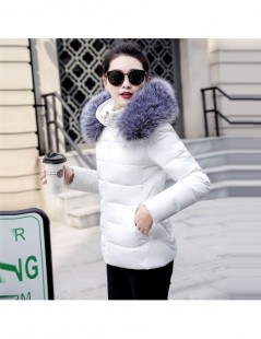 Parkas Winter Jacket Women New 2019 Winter Warm Down Jacket female White Parkas Artificial Fur Collar Big Size 5XL Women Wint...