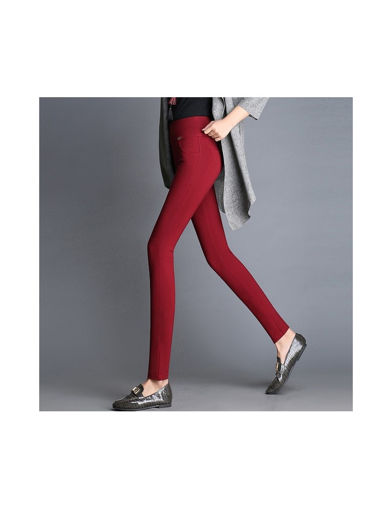 Women Pencil Pants Plus Size Leggings Autumn S~5XL 6XL Female Stretch High Waist Casual Bodycon Slim Trousers Office Lady Pa...
