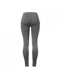 Leggings Women Leggings Pocket Sports Gym Running Athletic Pants Workout Fitness Leggings Women Clothes Trousers - Gray - 4J3...