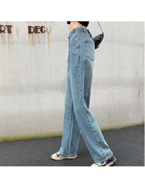 Jeans 2019 Women Feminine Jean Straight Fresh All Match Casual Slender Loose Large Size Denim Full Length High Quality Pants ...