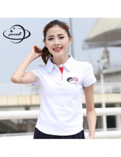 Polo Shirts women polo shirt spring summer size M-6XL cotton ladies short sleeve tee female turn-down collar Embroidery polo ...