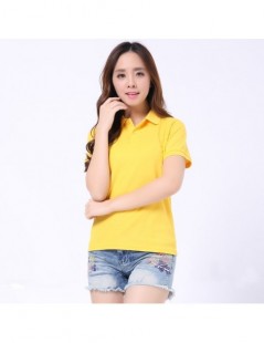 Polo Shirts Women Summer Short Sleeve Polo Shirt Cotton Solid Color POLO Turn -down Collar Button Soft Casual Sport Work Offi...