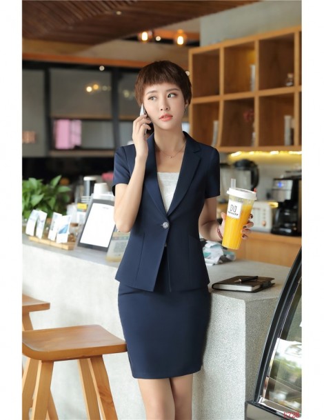 Formal Ladies Skirt Suits for Women Business Suits Summer Blazer and ...