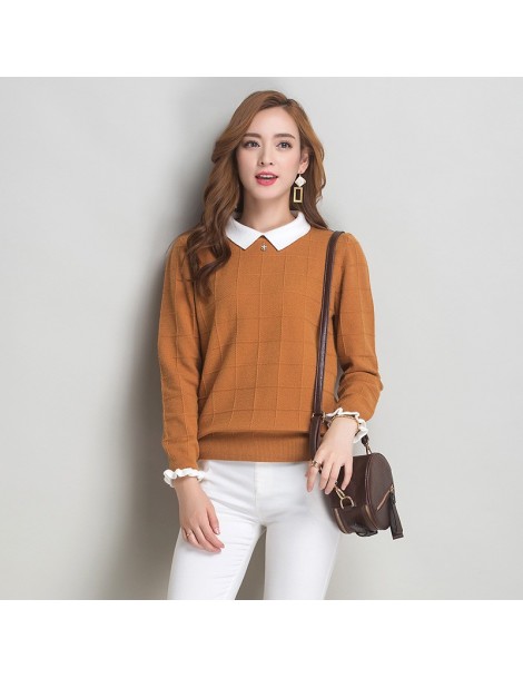 Pullovers woman sweater 2017 spring long-sleeve sweater large size lady clothing fashion basic pull femme Cashmere sweater - ...