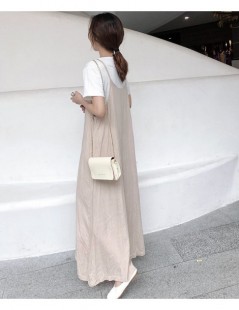 Jumpsuits 2019 Korean Fashion Style Women Rompers Sleeveless Solid Color Loose Big Size New Summer Female Jumpsuit Linen FM57...