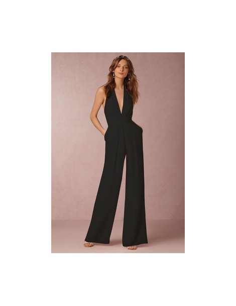 Jumpsuits 2019 Women Bodysuit Rompers Ribbon Decoration Tight Womens Jumpsuit Personality V Collar Fashion Hollow Sale XL Z12...