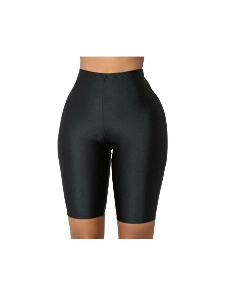 Shorts Autumn Women Casual Fluorescent Shorts High Waist Knee Length Workout Compression Shorts Female Summer Solid Skinny Se...