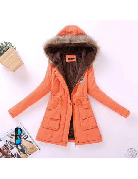 new winter military coats women cotton wadded hooded jacket medium-long casual parka thickness plus size XXXL quilt snow out...