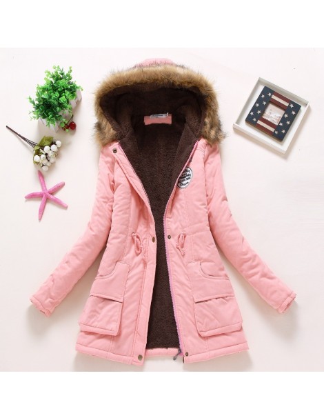 Down Coats new winter military coats women cotton wadded hooded jacket medium-long casual parka thickness plus size XXXL quil...