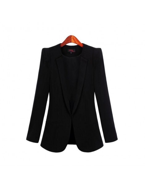 Blazers Black Women's Suits and New Office Women's Thin and Monotone Women's Suits with Size 5XL - White - 2Z1111111402127-4 ...