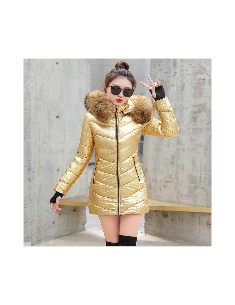 2019 Winter jacket Women Parka Outerwear Female Down Jacket With Fake raccoon fur collar Plus Size Thick Long Women Winter C...