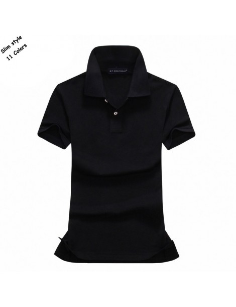 Polo Shirts 2018 Summer New style womens short sleeve polos shirts casual solid color cotton lapel polos shirts lady slim top...
