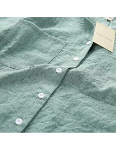 Blouses & Shirts new fashion women Sunscreen shirt female 2018 summer cotton linen shirt girls loose Nine Quarter sleeve v-ne...