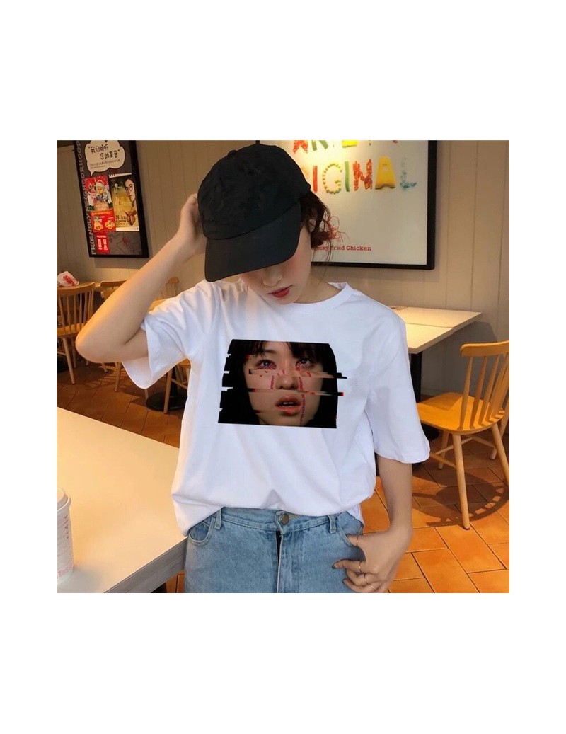grunge aesthetic t shirt female korean tee shirts Summer top 90s Casual Graphic 2019 O-Neck Tumblr Grunge women girl tshirt ...